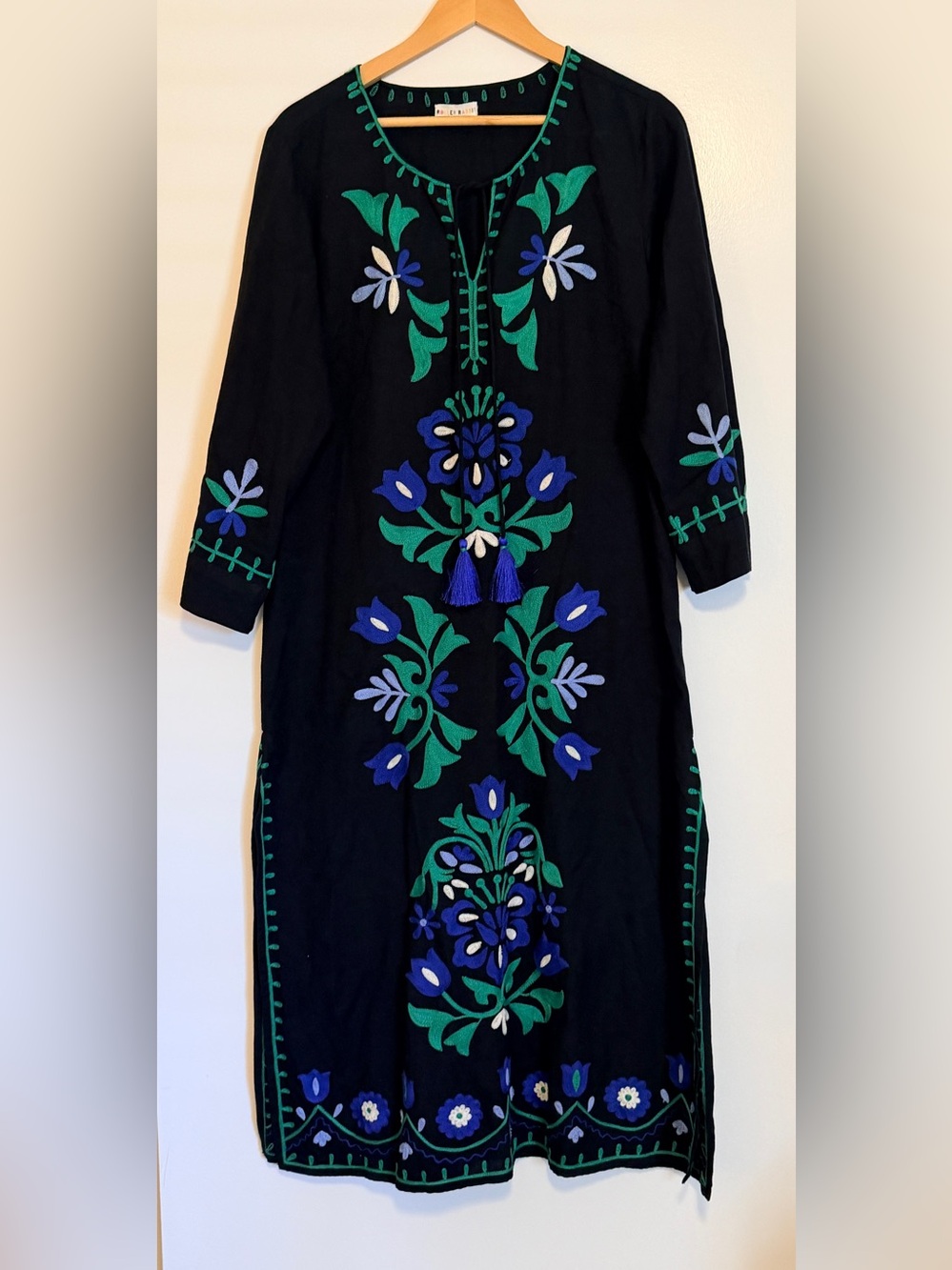Roller Rabbit Lavandou Grace Floral Print Caftan size: Medium